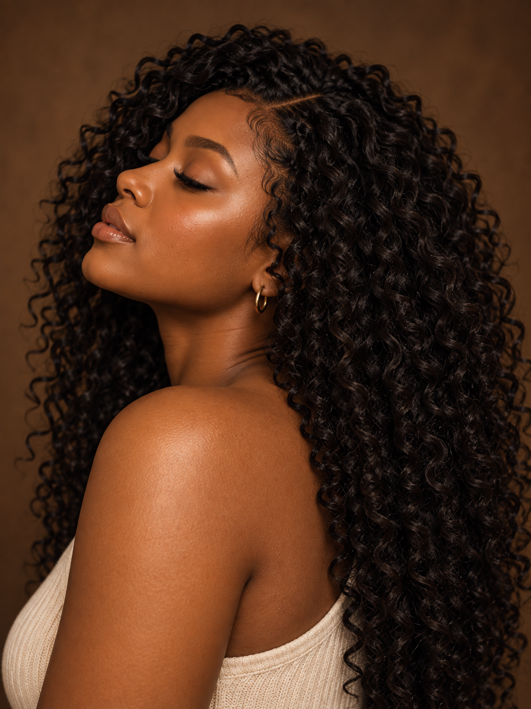 Crochet braids hairstyle illustration